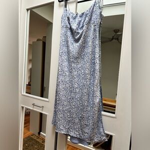 Abercrombie and Fitch Blue Floral Midi Dress